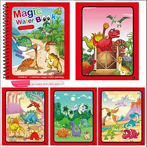 8 Pages Invisible Ink Magic Book With Pen (random Design )