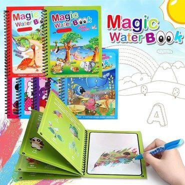 8 Pages Invisible Ink Magic Book With Pen (random Design )