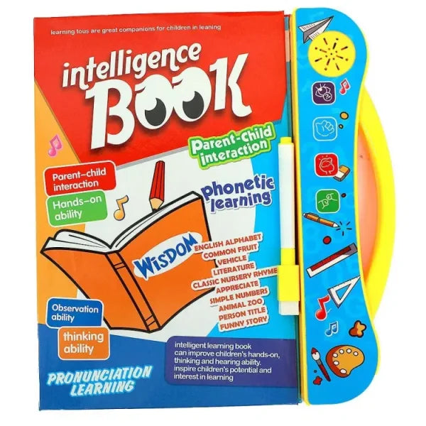 Study Book Sound Book For Children, English Letters & Words Learning Book