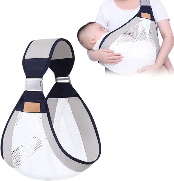 Baby Carrier, Baby Strap One Shoulder Labor-saving Polyester Baby Half Wrapped Sling