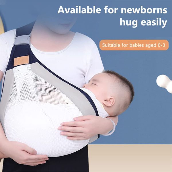 Baby Carrier, Baby Strap One Shoulder Labor-saving Polyester Baby Half Wrapped Sling