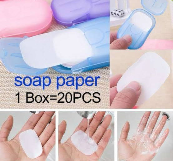 Travel Paper Soap Pack Of 40 Pcs